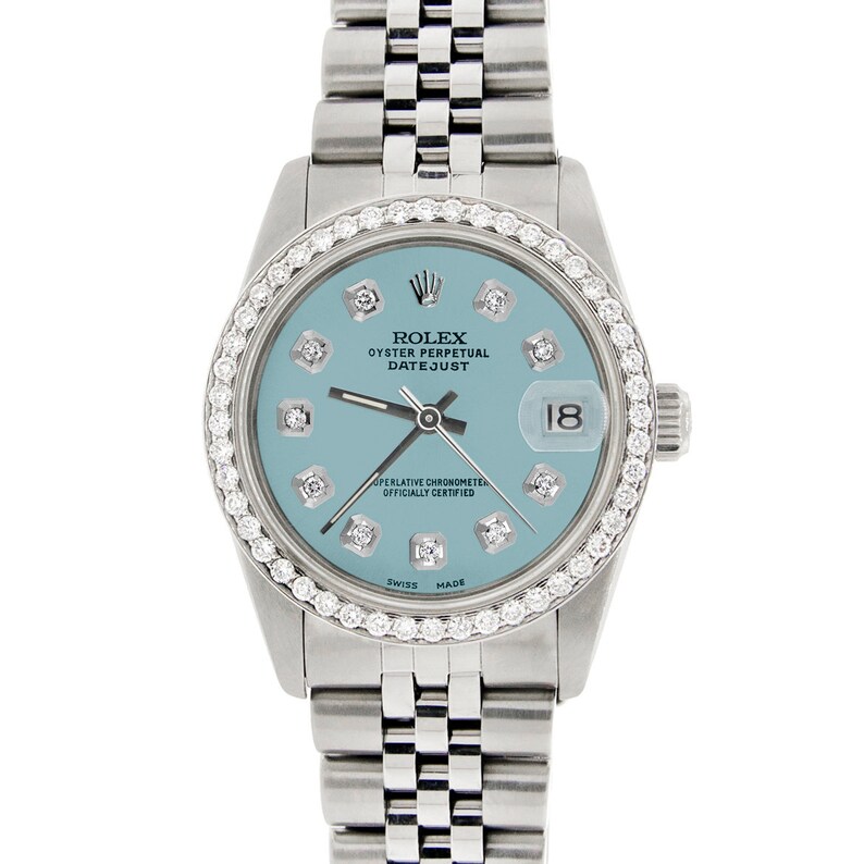 rolex datejust 31mm blue dial