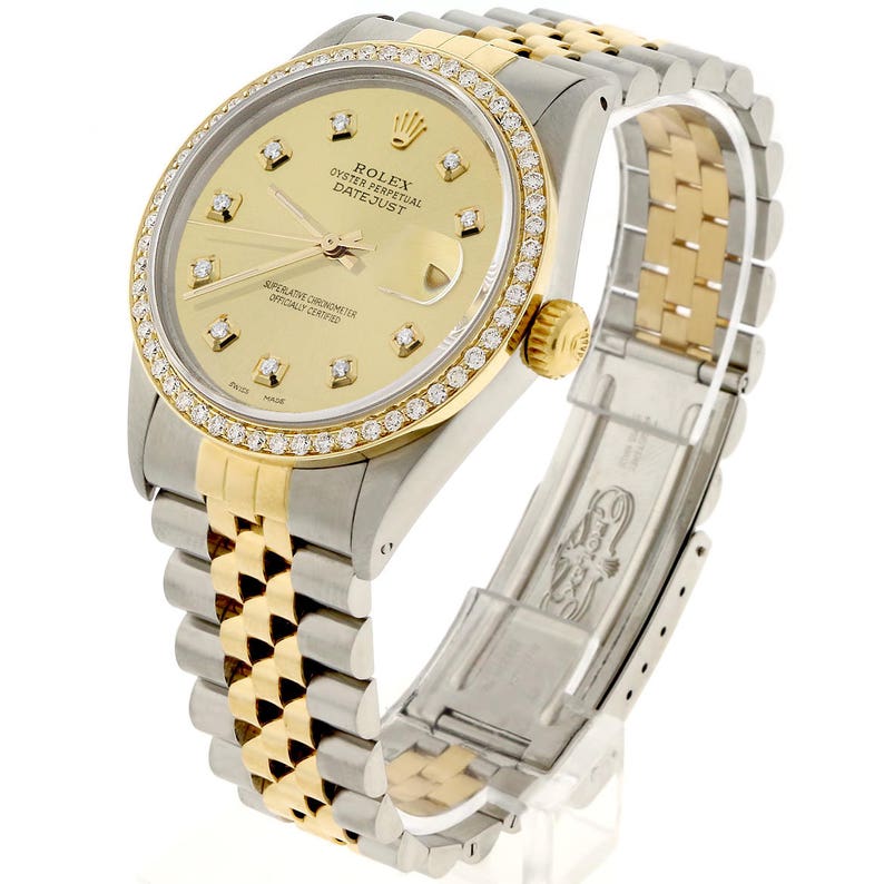 rolex 36mm datejust gold