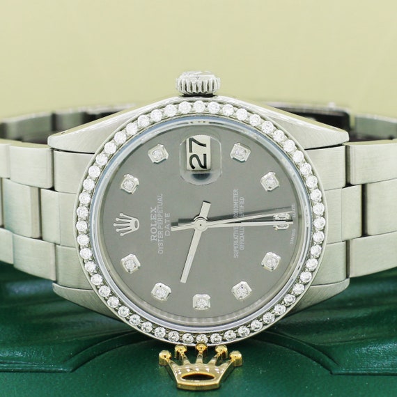 rolex 34mm diamond bezel