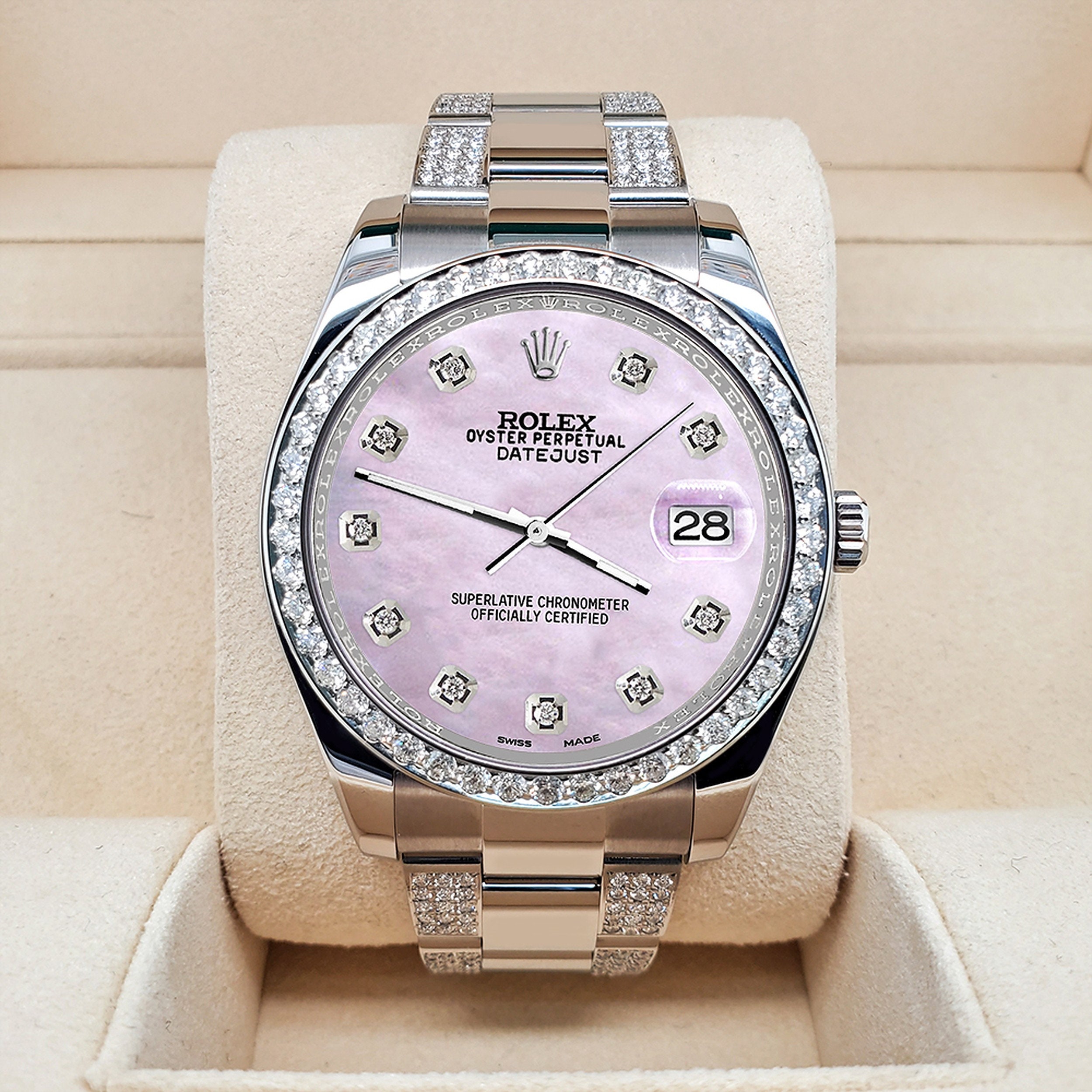 Rolex Datejust II 41mm 5ct Diamond 
