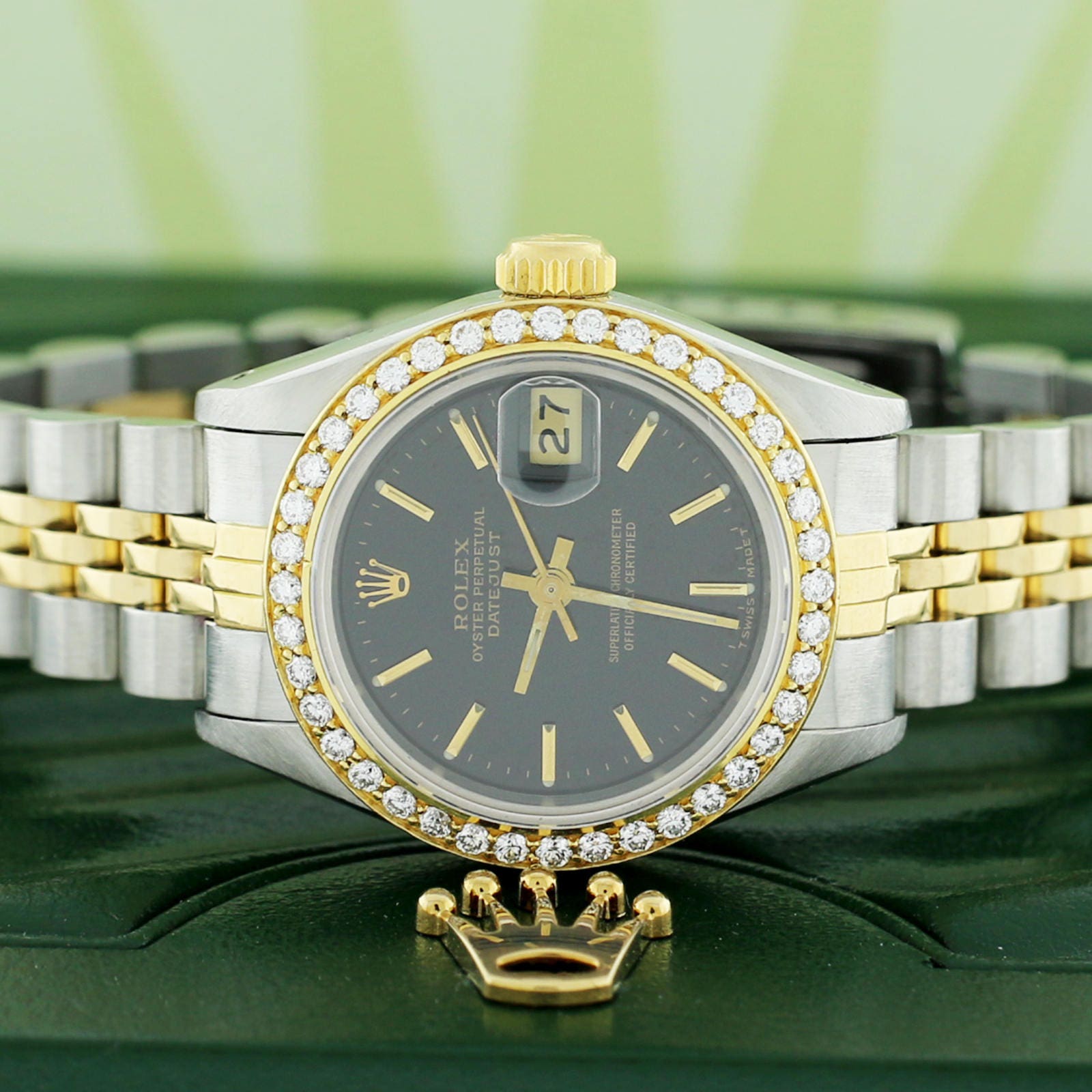 Rolex Datejust Ladies 2-Tone 26MM Factory Stick Dial Jubilee | Etsy