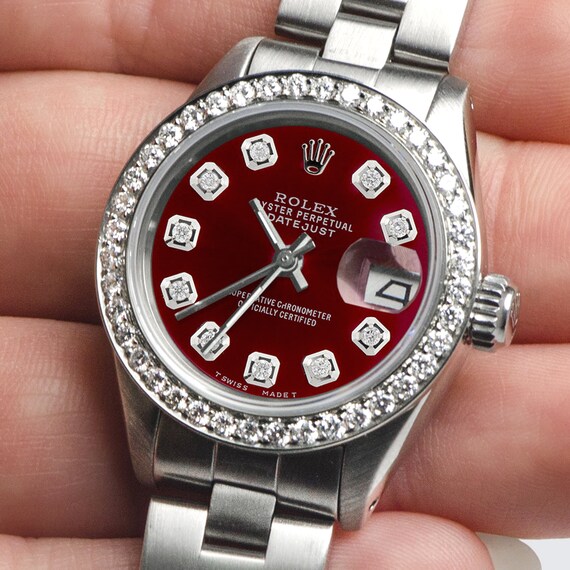rolex datejust red