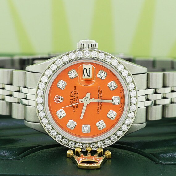 rolex with orange face