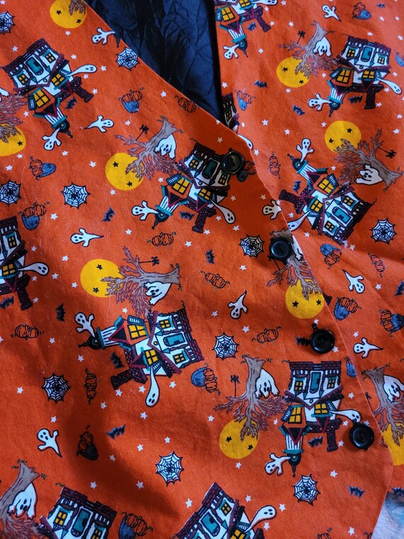 Vintage Halloween vest, plus sized, Basic Edition… - image 4