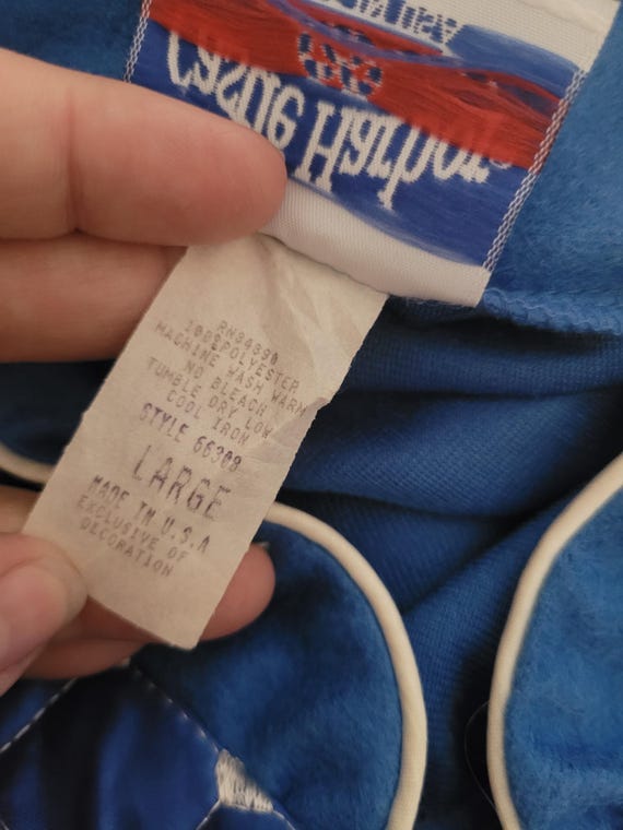 Vintage blue 70s housedress by Castle Harbor, dia… - image 7