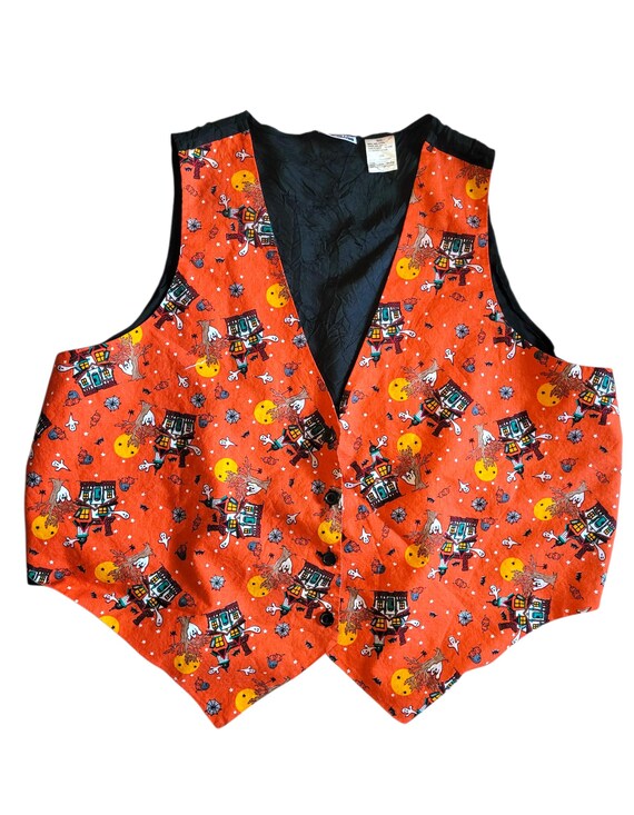 Vintage Halloween vest, plus sized, Basic Edition… - image 2