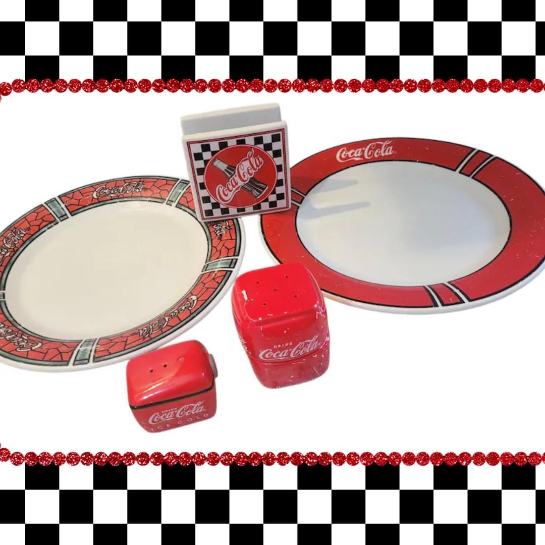 Vintage Coca Cola Plates - Etsy