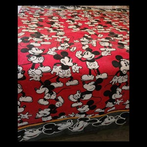 Mickey Mouse Blanket Vintage - Etsy