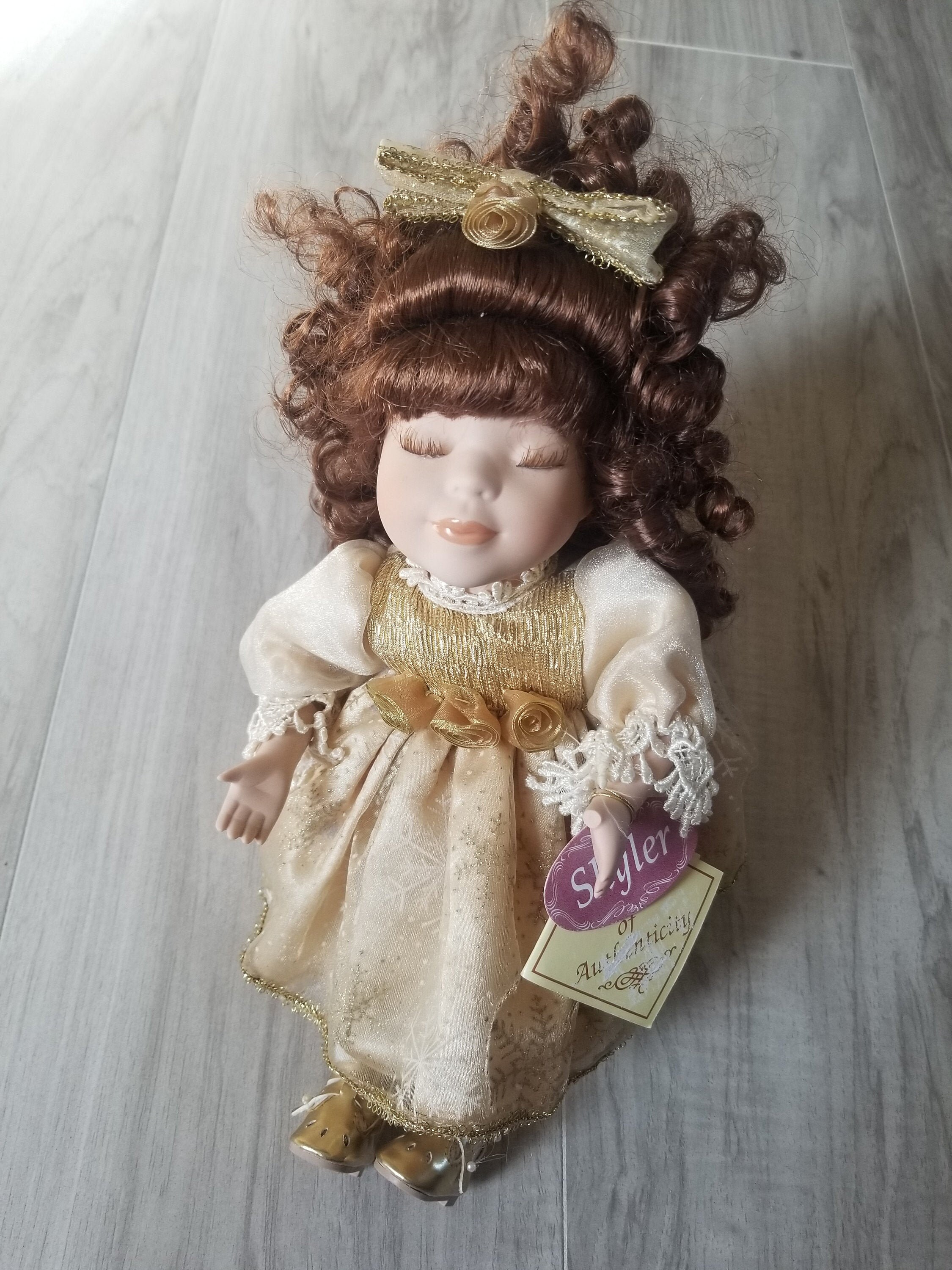 Vintage Skyler doll Porcelain Collectors Choice Musical Etsy
