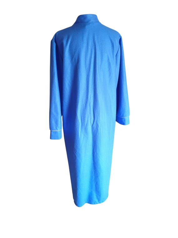 Vintage blue 70s housedress by Castle Harbor, dia… - image 3