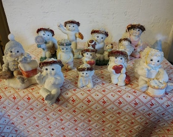 Vintage Dreamcicles figurines, football, baseball, sunflower, love, birthday, angels, gift ideas, collectors