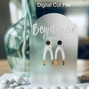 Earring SVG/Valentine&#39;s Day Earring Cut File/Glowforge/Digital Cut File/Laser Cut File
