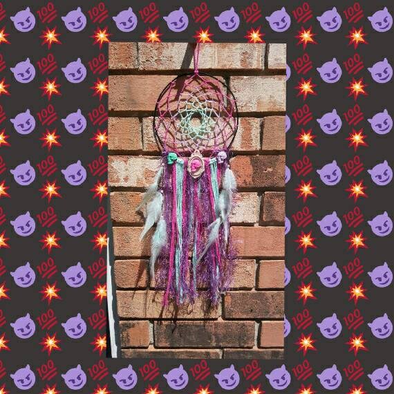 Gothic Dream Catcher Home Decor Skulls Goth Pastel Goth Decor Skull Wall Art Skeleton Spooky Wall Art Haloween Decor Home Cleanse