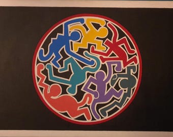 Pintura original de Keith Haring