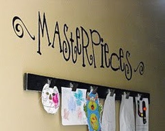 Masterpieces - Children's Artwork Display Wall Decal