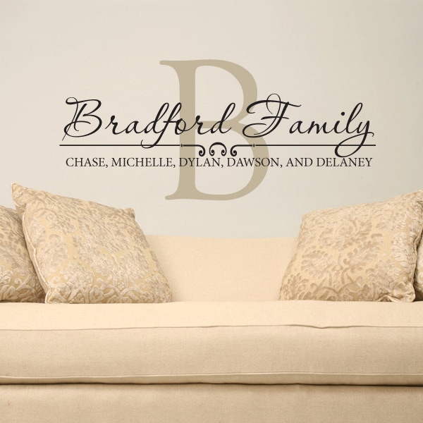 Family Wall Decal Etsy