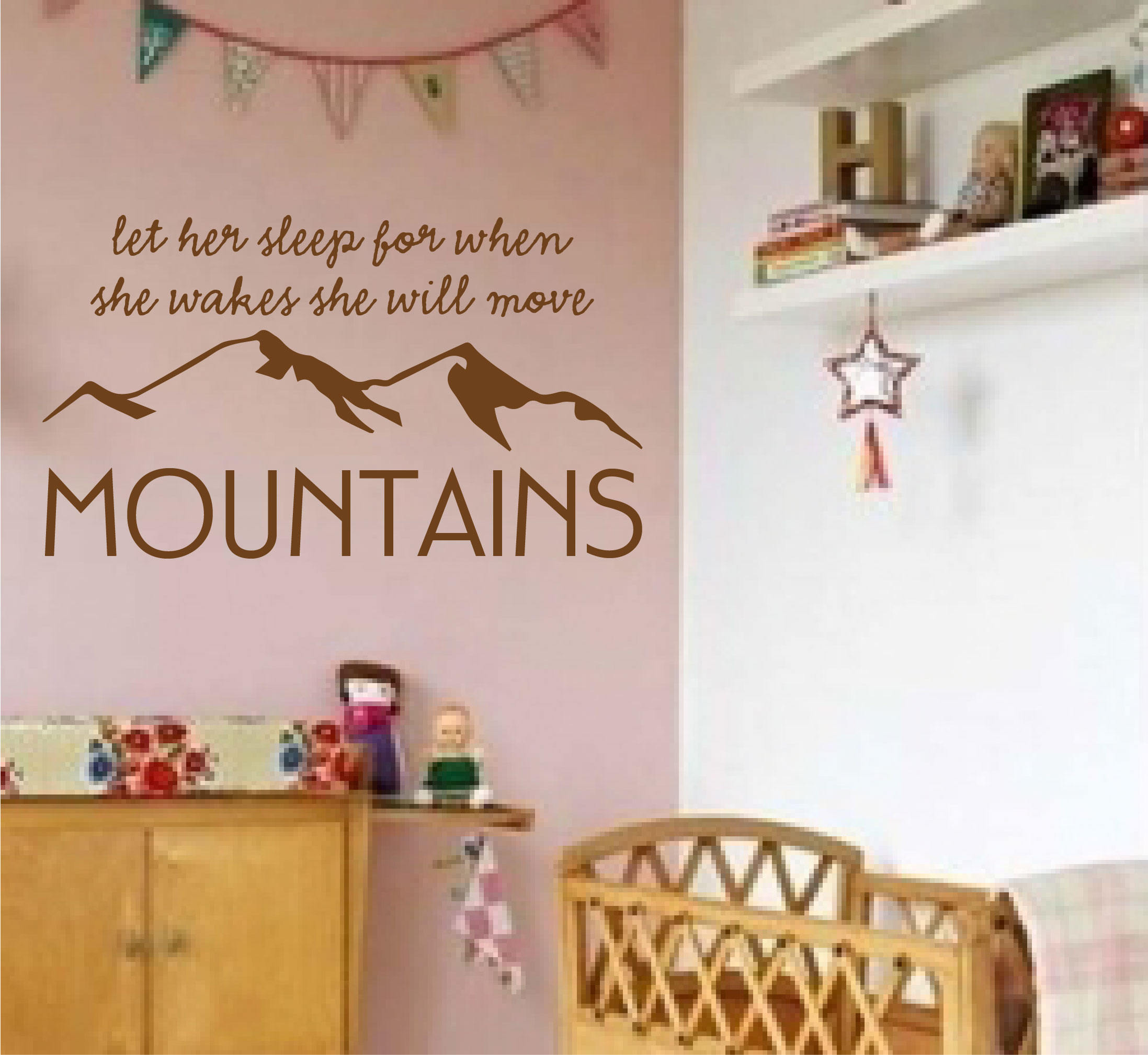 Vinyl Wall Decal Let Her Sleep For When She Wakes She Will Etsy