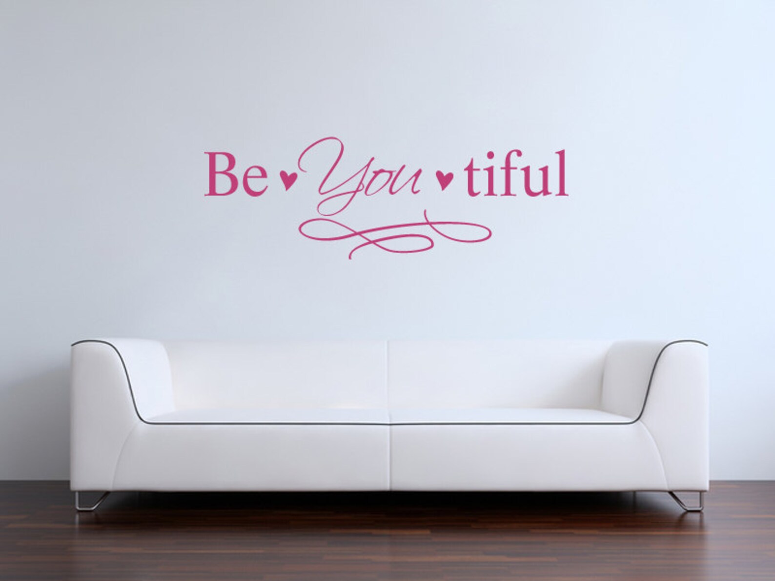 Autocollant Mural Vinyle "Beautiful Be You Tiful" - Lettrage Déco Personnalisé, Finition Mate - Neuf Pour Chambre, Salon