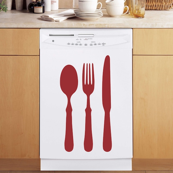 Spoon Fork Knife Decals Etsy