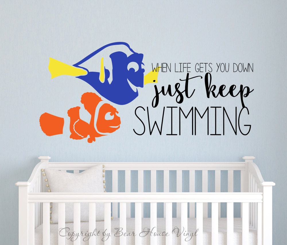 StickerU Dory Quote Bumper Sticker Vinyl Decal 5 Inches