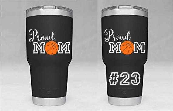 Yeti Tumbler Decal Proud Basketball Mom Volleyball Soccer Cheer Football Proud Sports Mom Yeti Tumbler Vinyl Decal