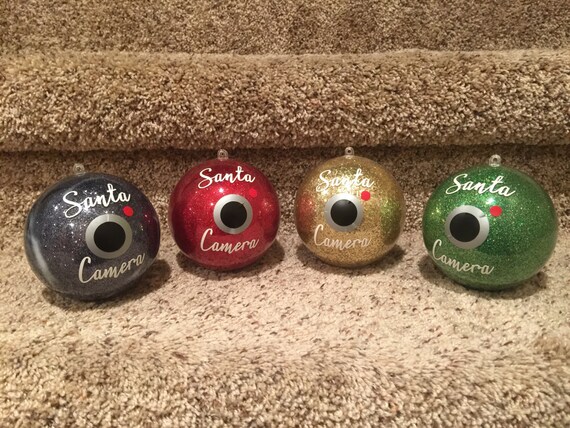 Père Noël Caméra Ornement Boule Globe Comme Cadeau De Noël Pour Enfants Kids Santa Cam