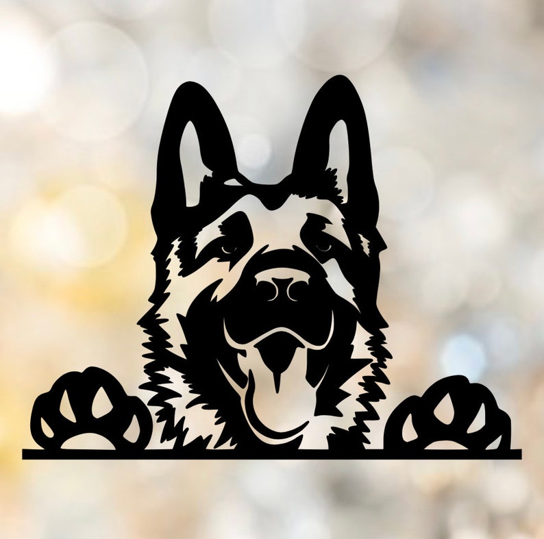 Personalized Vinyl Sticker German Shepherd Car Window Decal laptop wall