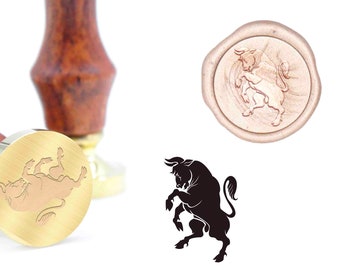The Bull Family Badge Embossing Logo Wax Seal Stamp Kit