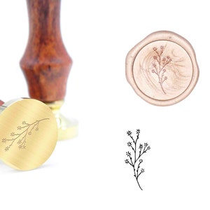 Leaf Lines Ast Wachs Siegel Stempel Kit