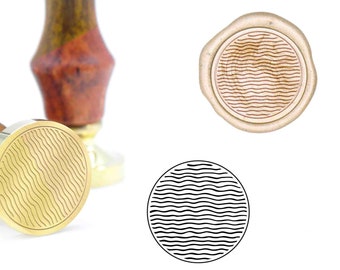 line pattern wax seal stamp