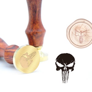 The Skeleton Skull Wax Seal Brass Stamp
