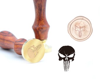 The Skeleton Skull Wax Seal Brass Stamp