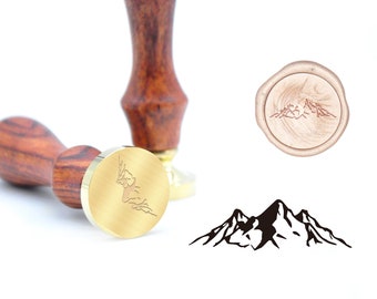 The Mountain Travel Wedding Camping Climb Wax Seal Brass Stamp