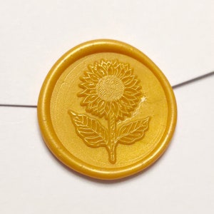 Die Sonnenblume Muster Wachssiegel Stempel