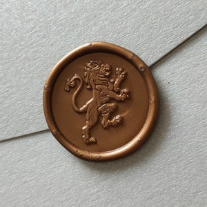 Kit d'estampes pour sceaux de cire pour badge de la famille Lion