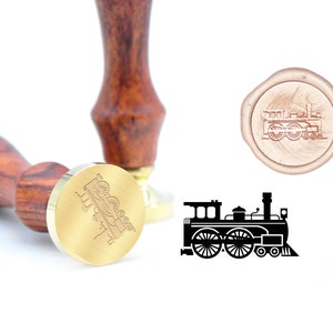El sello de latón del sello de cera del transporte del tren retro