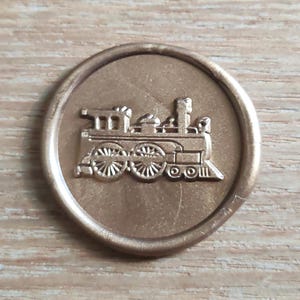 The Retro Train Transportation Wax Seal Brass Stamp