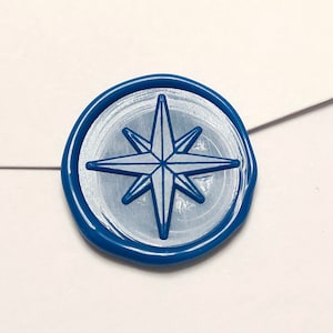 The star wax seal stamp custom wedding logo