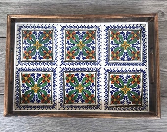Mexican Talavera Tile Tray