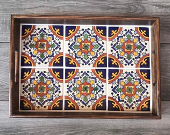 Mexican Talavera Tile Tray