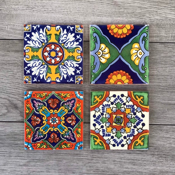 Individual Mexican Tile Coasters - Mix And Match As Many As You'd Like