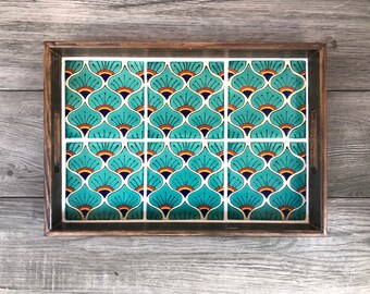 Mosaic Tile Tray Etsy