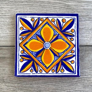 Mexican Talavera Tile Coaster