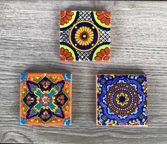 メキシカンタイルマグネット3個セット - Etsy 日本