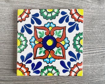 Yellow “Margarita” Mexican Talavera Tile Coaster