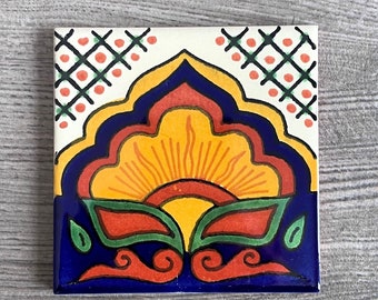 Mexican Talavera Tile Coaster