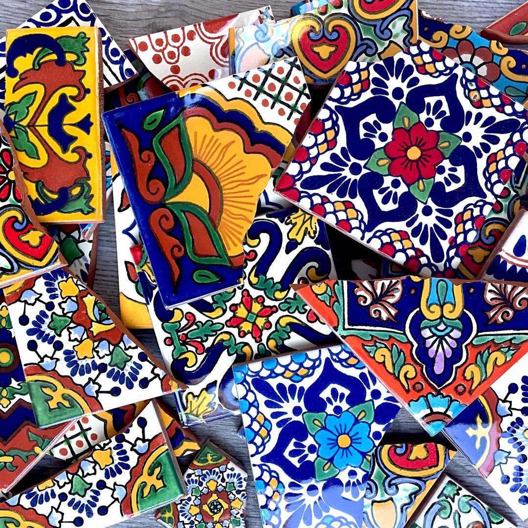Broken Mexican Talavera Tiles SOLD BY POUND - Etsy