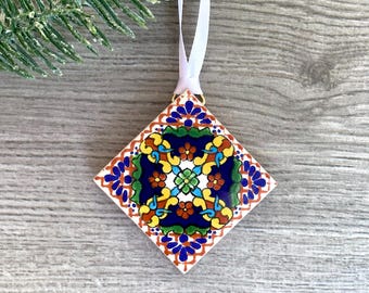 Red "Macotera" Mexican Tile Ornament