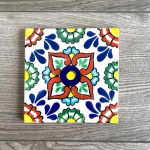Yellow “Margarita” Mexican Talavera Tile Coaster
