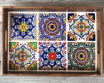 Mexican Talavera Tile Tray